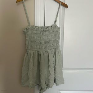 Seafoam romper with detachable straps